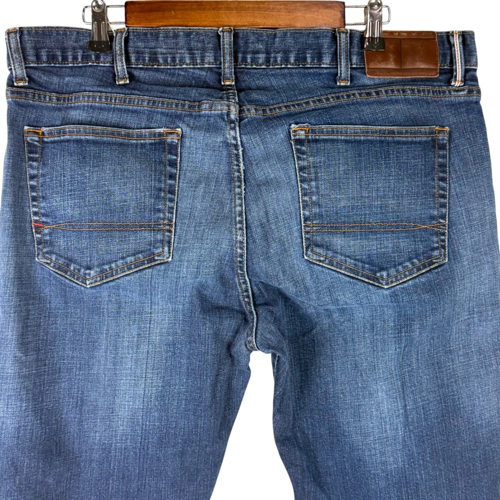 Tommy Hilfiger‎ Men's 38x32 Slim Fit Jeans Medium Wash Blue Stretch Denim - Picture 4 of 8